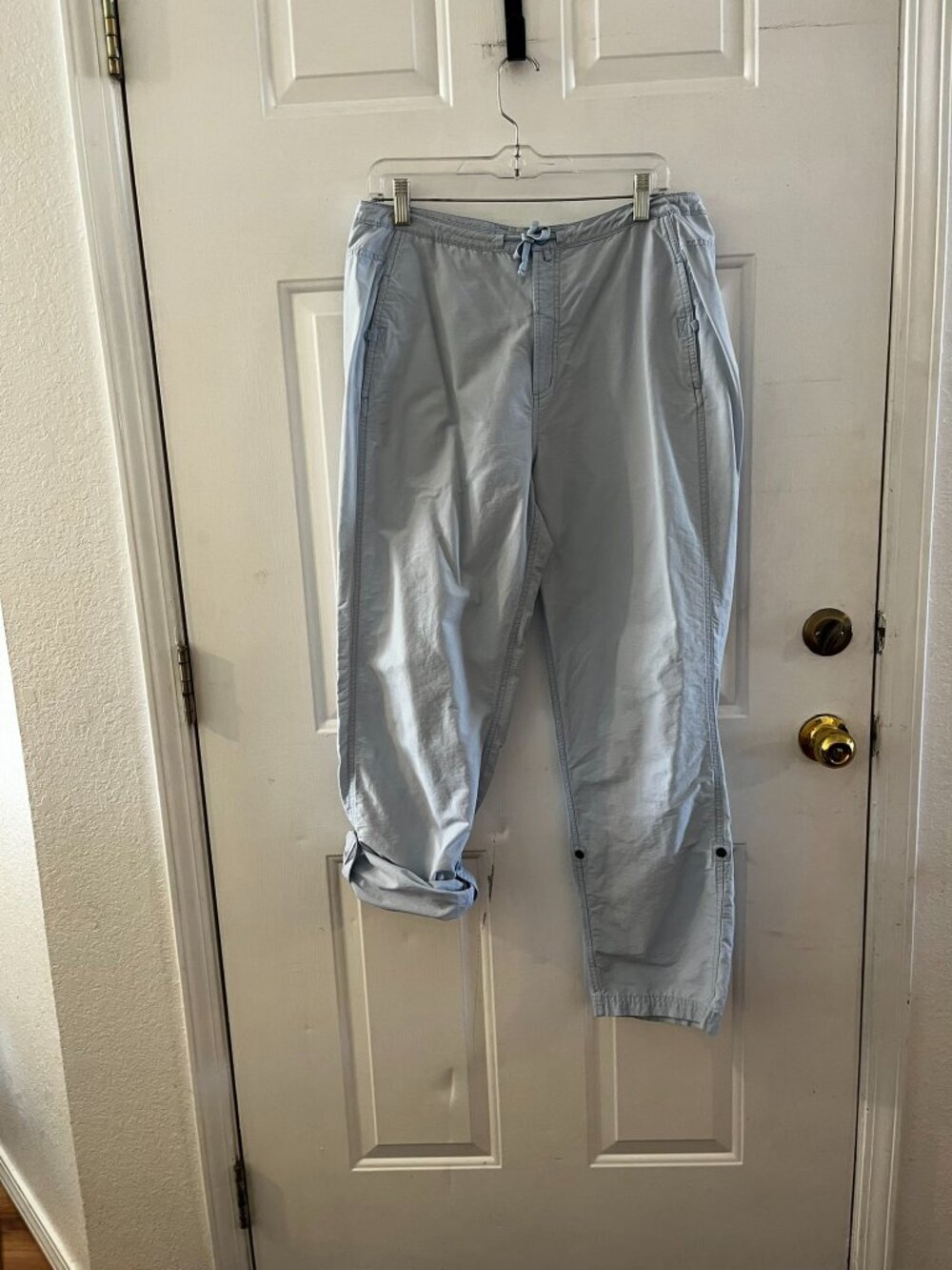 Eastern Mountain Sports Woman's Blue Cotton/Nylon Outdoor Pants Sz Lr